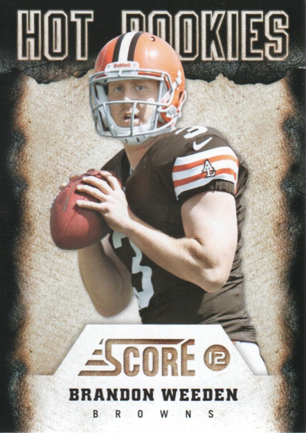 2012 Score Hot Rookies #8 Brandon Weeden