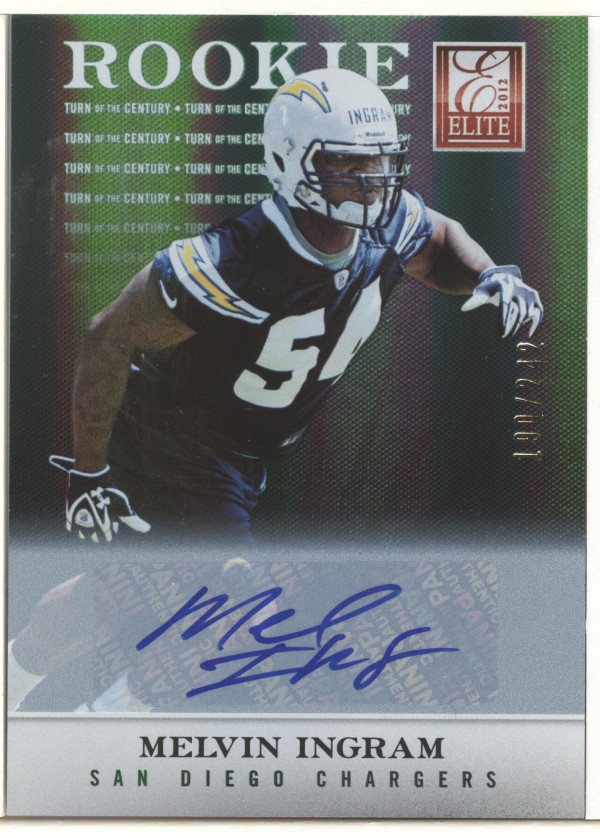 2012 Elite Turn of the Century Autographs #109 Melvin Ingram/242