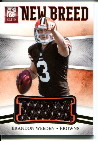 2012 Elite New Breed Jerseys #8 Brandon Weeden/299