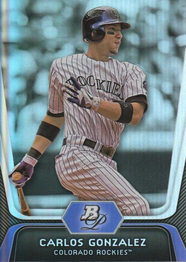 2012 Bowman Platinum #10 Carlos Gonzalez