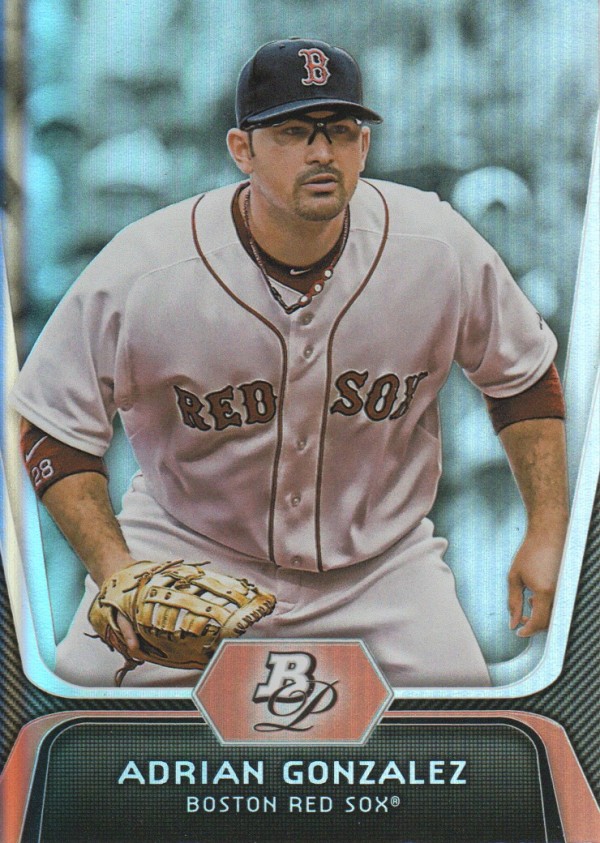 2012 Bowman Platinum #30 Adrian Gonzalez