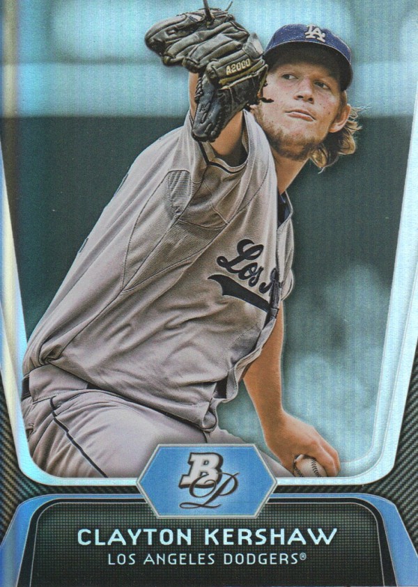 2012 Bowman Platinum #55 Clayton Kershaw