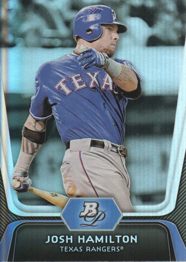 2012 Bowman Platinum #59 Josh Hamilton