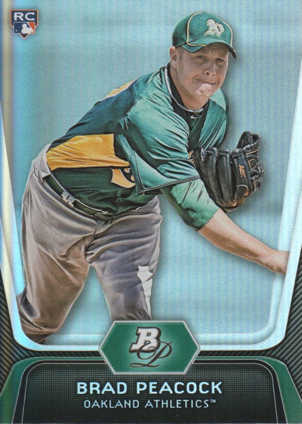 2012 Bowman Platinum #60 Brad Peacock RC