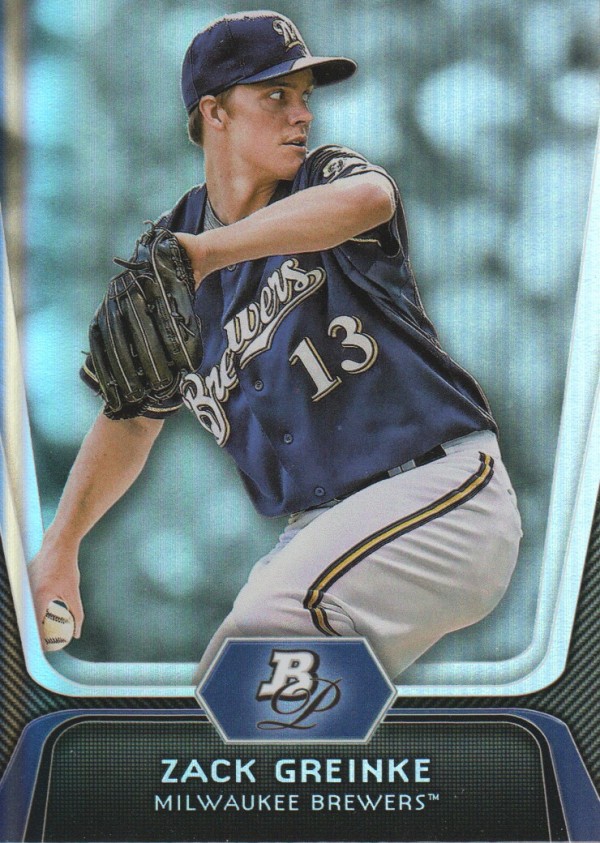 2012 Bowman Platinum #87 Zack Greinke