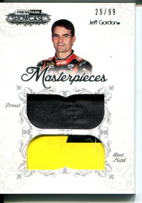 2012 Press Pass Showcase Masterpieces Memorabilia #MPJG Jeff Gordon/99 front image