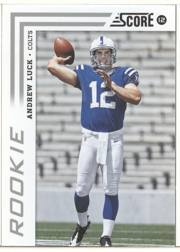 2012 Score #304B Andrew Luck SP/(passing pose)
