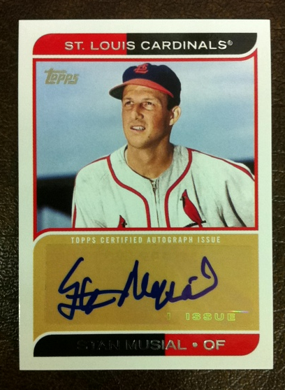 2012 Topps Mini Autographs #MA20 Stan Musial
