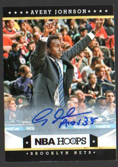 2012-13 Hoops Autographs #14 Avery Johnson CO