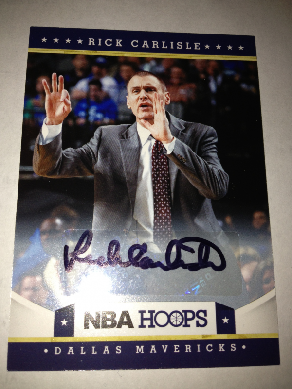 2012-13 Hoops Autographs #44 Rick Carlisle CO SP