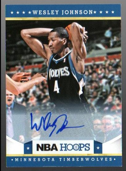 2012-13 Hoops Autographs #121 Wesley Johnson SP
