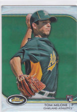 2012 Finest Green Refractors #6 Tom Milone