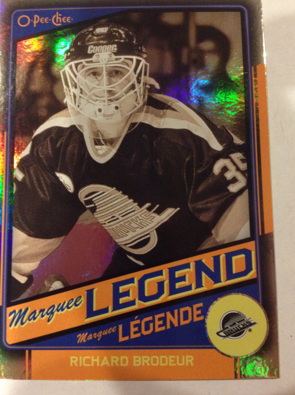 2012-13 O-Pee-Chee Black Rainbow #548 Richard Brodeur