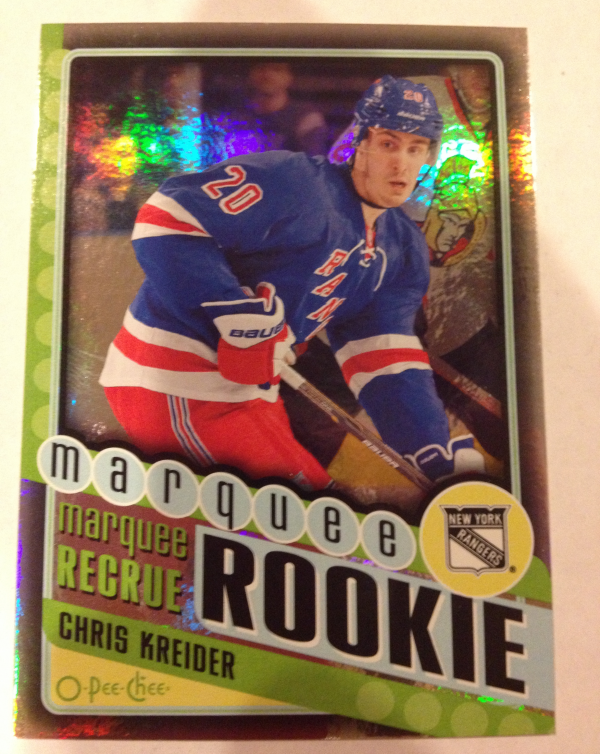 2012-13 O-Pee-Chee Black Rainbow #585 Chris Kreider