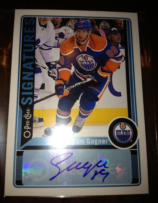 2012-13 O-Pee-Chee Signatures #OPCSG Sam Gagner D