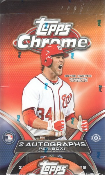 2012 Topps Chrome Baseball Hobby Box
