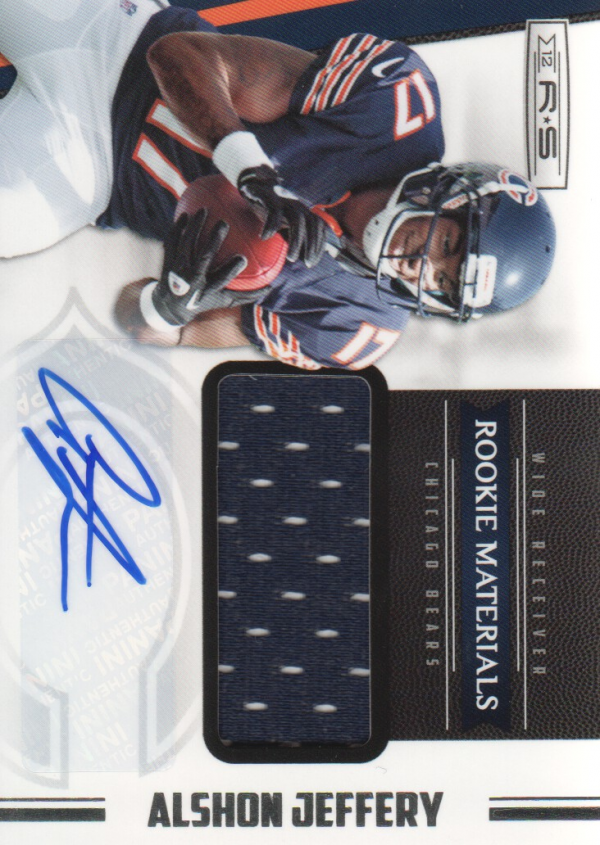 2012 Rookies and Stars #227 Alshon Jeffery JSY AU RC