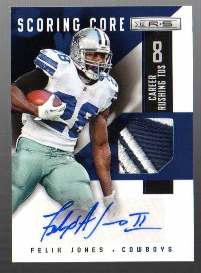 2012 Rookies and Stars Scoring Core Materials Prime Autographs #9 Felix Jones/10
