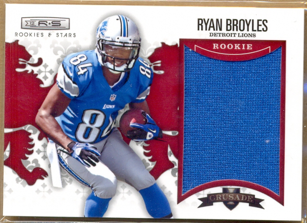 2012 Rookies and Stars Rookie Crusade Materials Red #13 Ryan Broyles