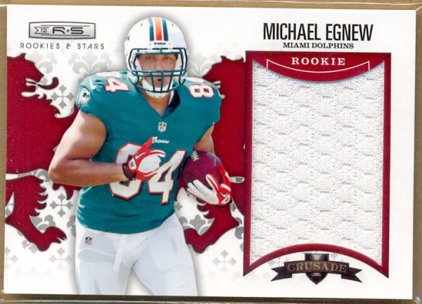 2012 Rookies and Stars Rookie Crusade Materials Red #22 Michael Egnew