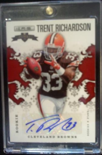 2012 Rookies and Stars Rookie Crusade Autographs Red #9 Trent Richardson/99