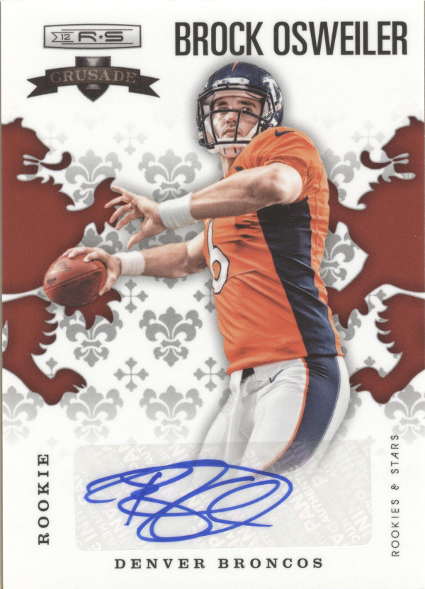 2012 Rookies and Stars Rookie Crusade Autographs Red #24 Brock Osweiler/149
