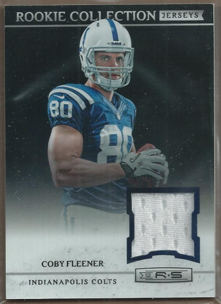 2012 Rookies and Stars Rookie Collection Jerseys #15 Coby Fleener