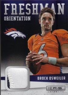2012 Rookies and Stars Longevity Freshman Orientation Jerseys Prime #20 Brock Osweiler