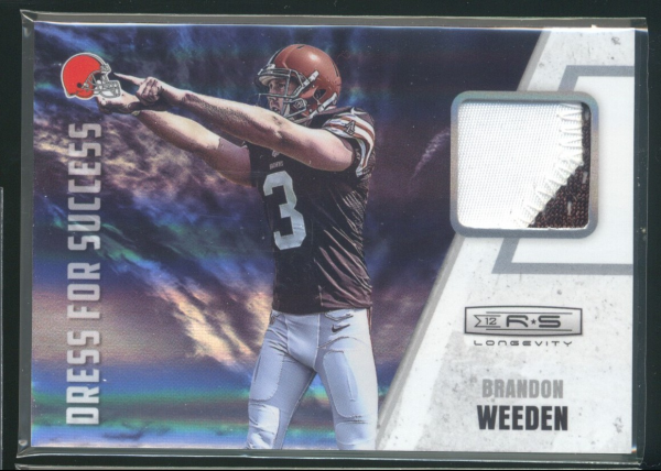 2012 Rookies and Stars Longevity Dress for Success Jerseys Prime #12 Brandon Weeden