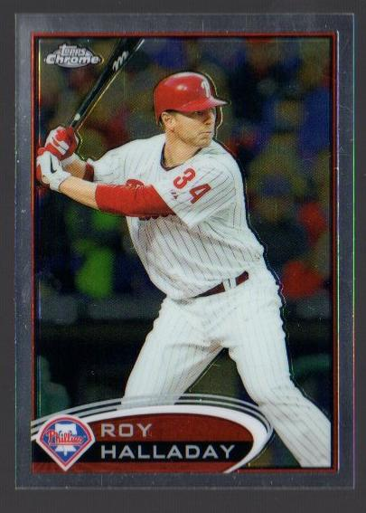 2012 Topps Chrome #28B Roy Halladay Batting SP