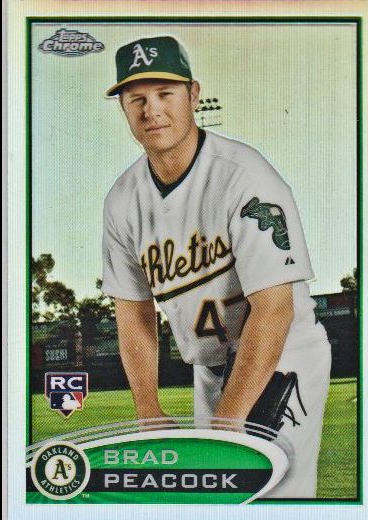 2012 Topps Chrome Refractors #163 Brad Peacock