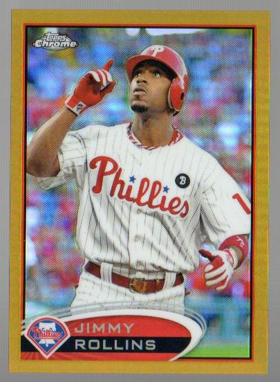 2012 Topps Chrome Gold Refractors #15 Jimmy Rollins