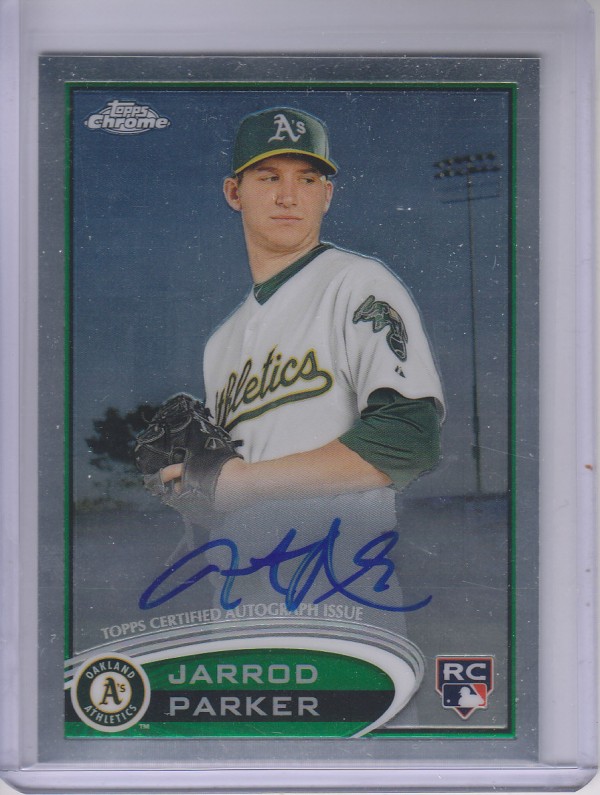 2012 Topps Chrome Rookie Autographs #177 Jarrod Parker