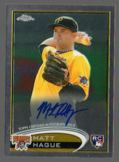 2012 Topps Chrome Rookie Autographs #190 Matt Hague