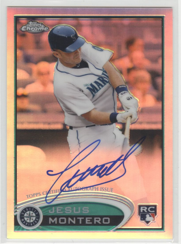 2012 Topps Chrome Rookie Autographs Refractors #170 Jesus Montero