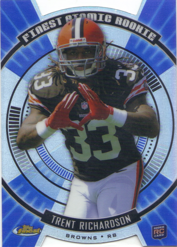 2012 Finest Atomic Refractor Rookies #FARTR Trent Richardson