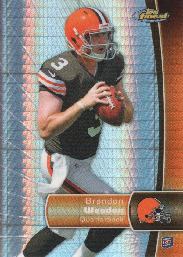 2012 Finest Prism Refractors #102 Brandon Weeden