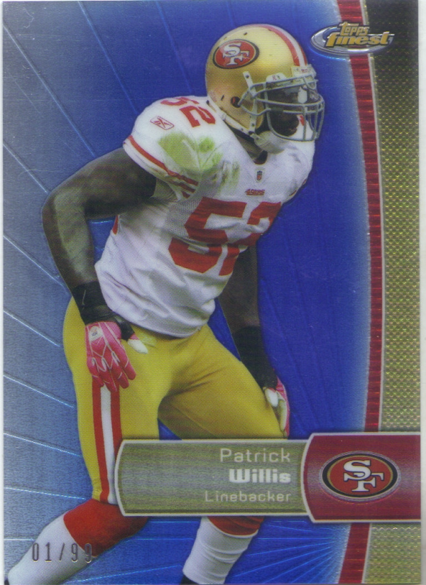 2012 Finest Blue Refractors #17 Patrick Willis