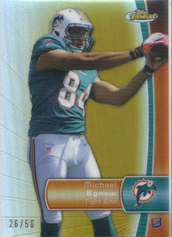 2012 Finest Gold Refractors #146 Michael Egnew