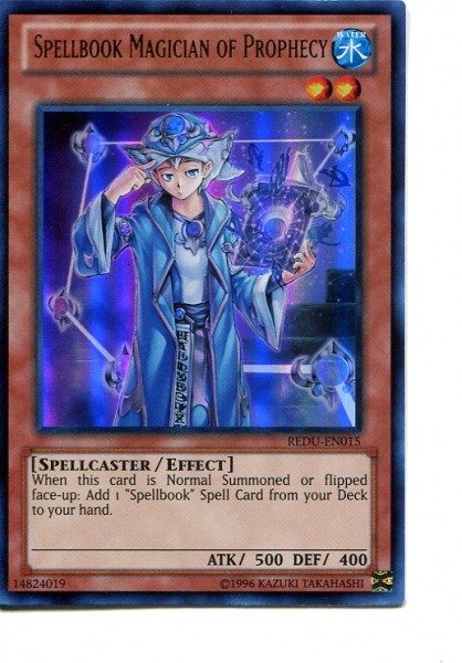 2012 Yu-Gi-Oh Return of the Duelist #REDU015 Spellbook Magician of Prophecy (UR)