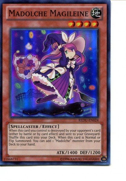 2012 Yu-Gi-Oh Return of the Duelist #REDU024 Madolche Magileine (SR)