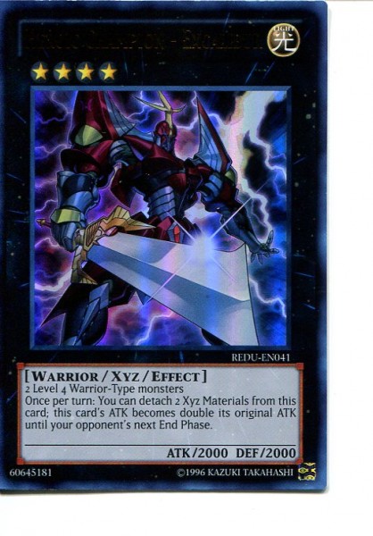 2012 Yu-Gi-Oh Return of the Duelist #REDU041 Heroic Champion - Excalibur (UR)