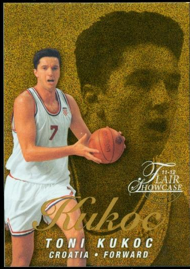 2011-12 Fleer Retro Flair Showcase #37 Toni Kukoc