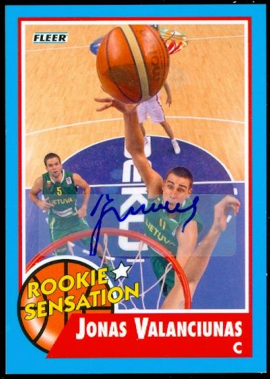 2011-12 Fleer Retro Autographs #52 Jonas Valanciunas RS