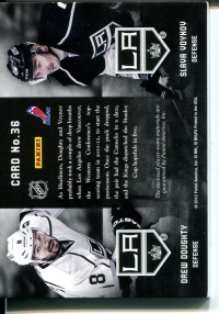 2011-12 Panini Prime Combos Jerseys Patch #36 Drew Doughty/25/Slava Voynov back image