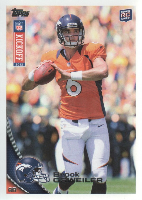 2012 Topps Kickoff #12 Brock Osweiler