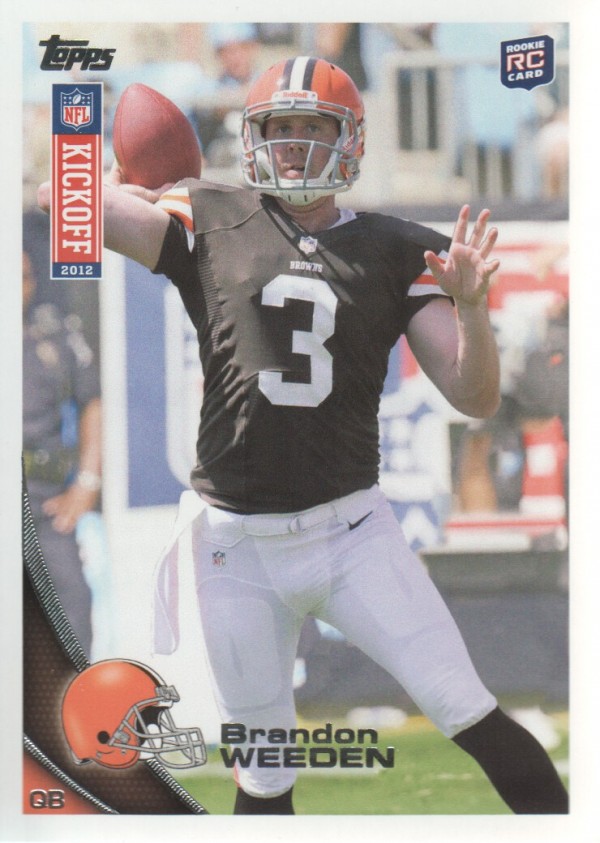 2012 Topps Kickoff #27 Brandon Weeden
