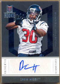 2012 Momentum #153 Davin Meggett AU/399 RC