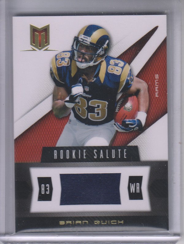 2012 Momentum Rookie Salute Materials #85 Brian Quick