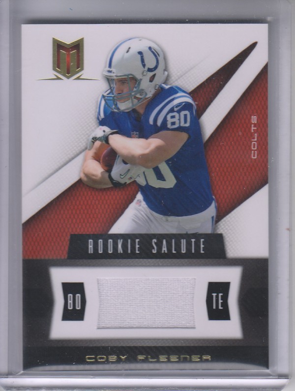 2012 Momentum Rookie Salute Materials #92 Coby Fleener